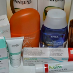 Produto de cuidados com cabelo e pele