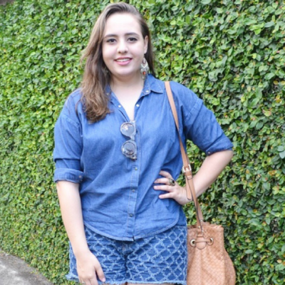 Look plus size Jeans com jeans