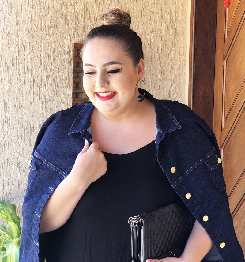 Look plus size pensado para o outono