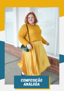 look plus size com circulo cromático