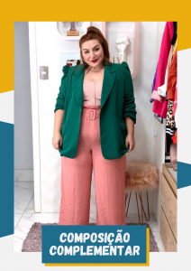 look plus size com circulo cromático