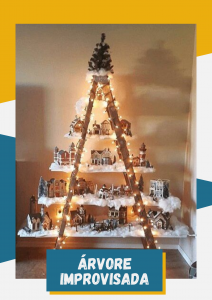 arvore improvisada decor natal